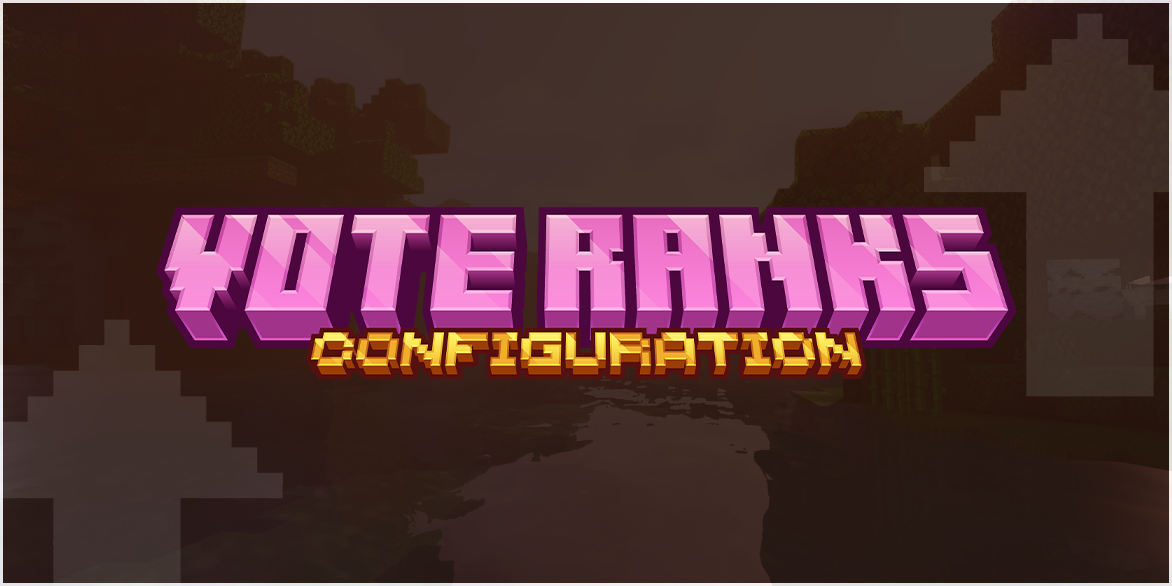Vote Ranks configuration banner