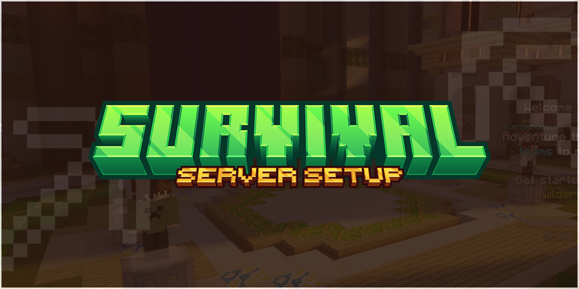 Survival server setup banner