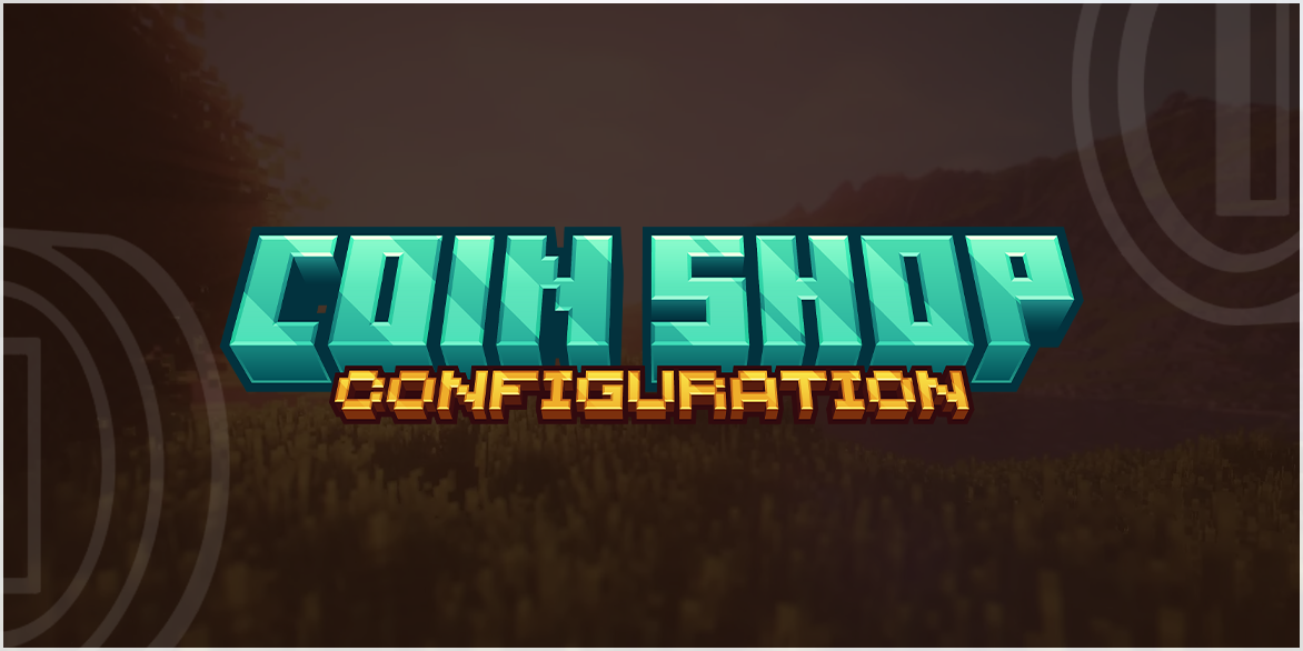 Coin Shop configuration banner