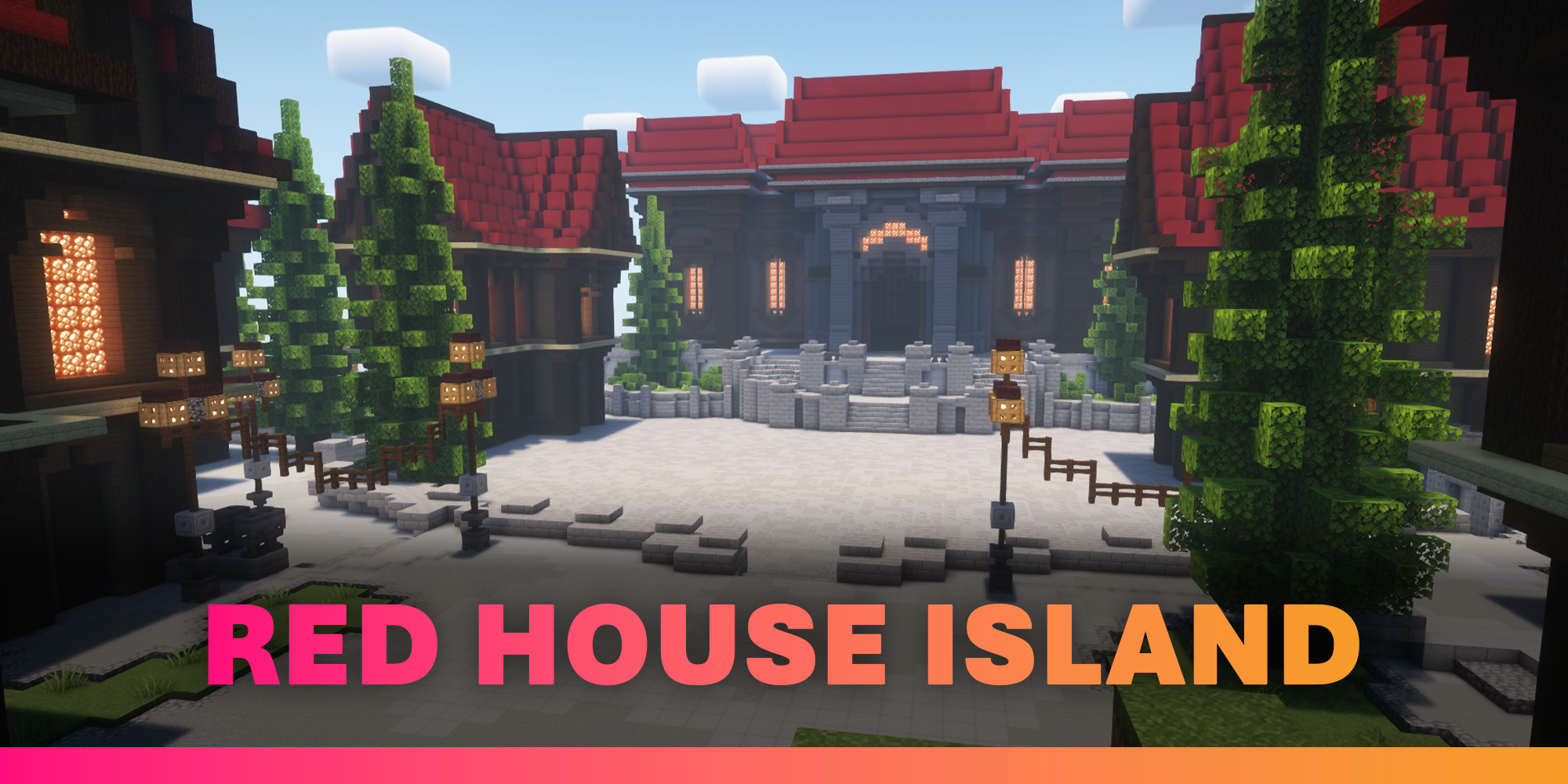 Red House Island - Premium Server Spawn Banner