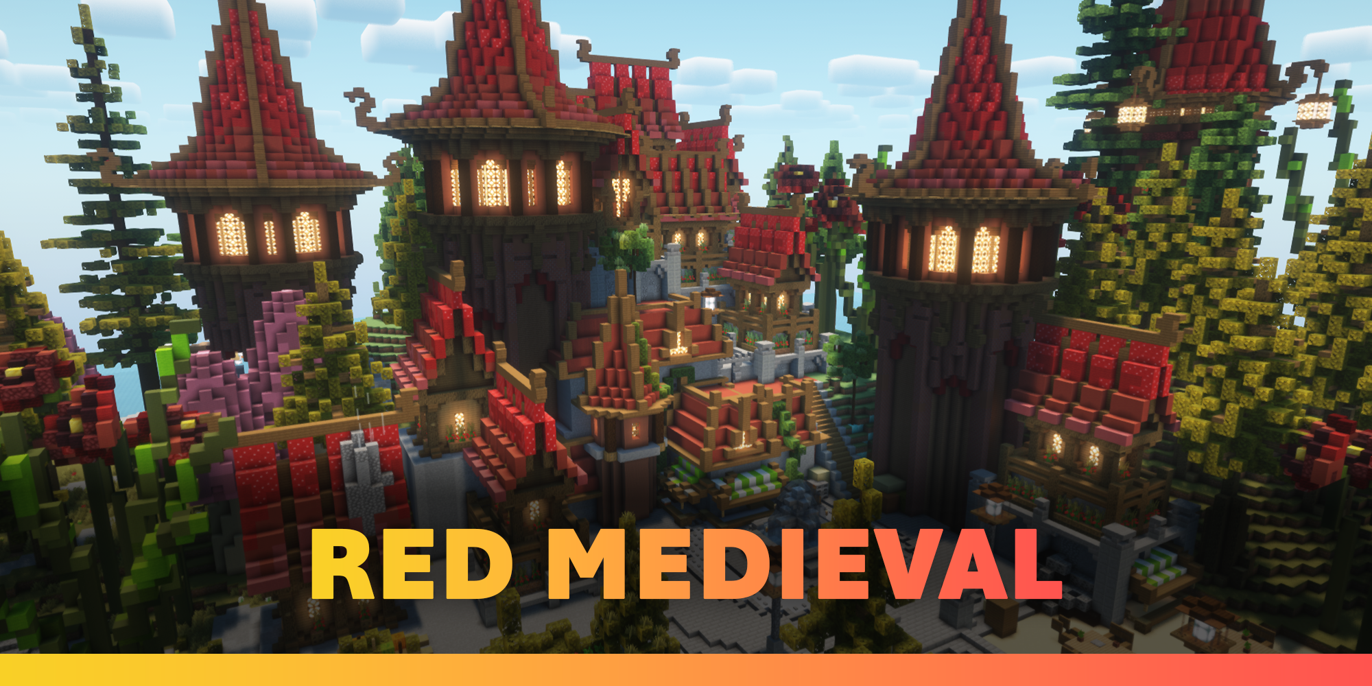 Red Medieval - Premium Server Spawn Banner