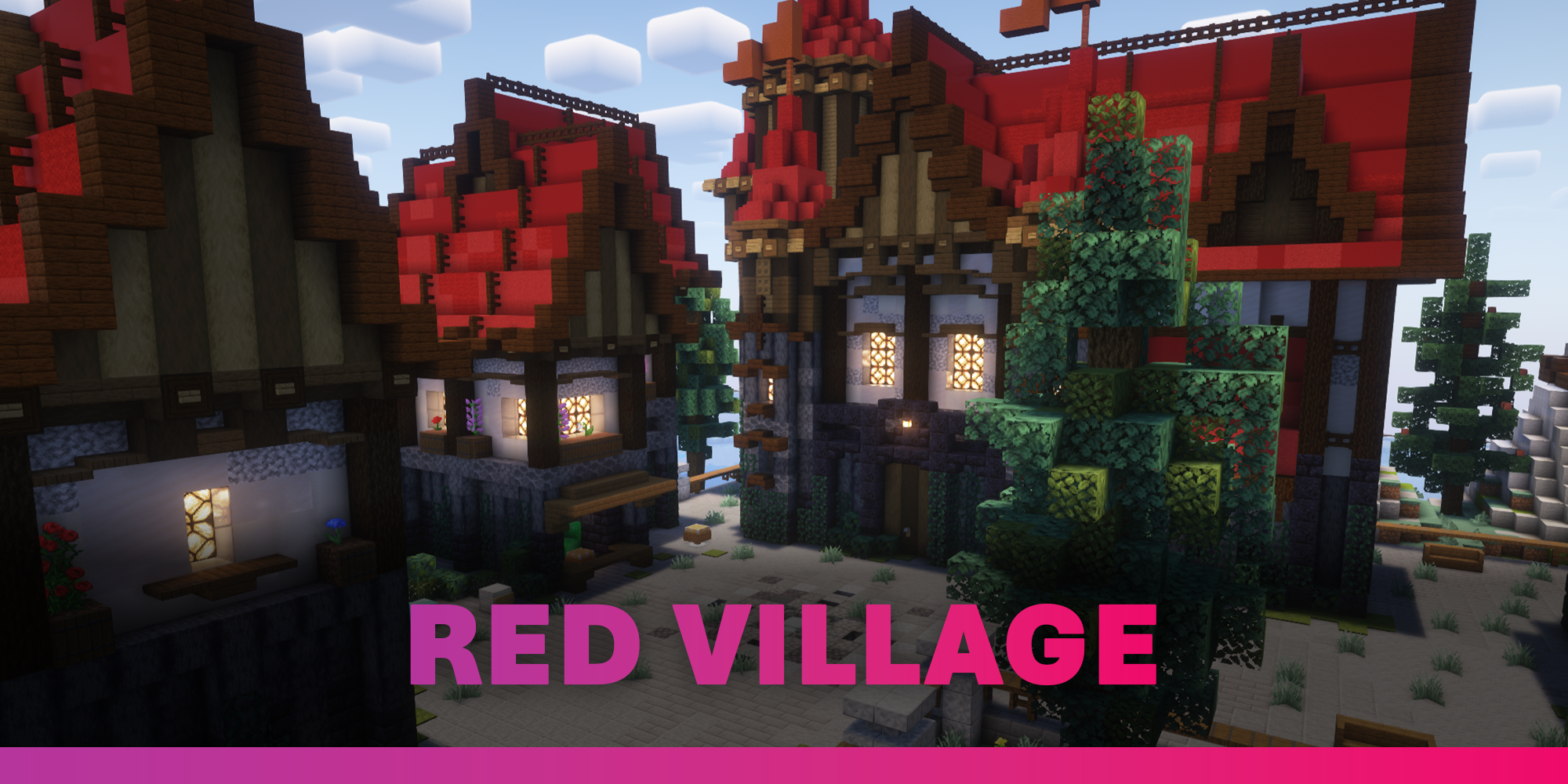 Red Village - Premium Server Spawn Banner