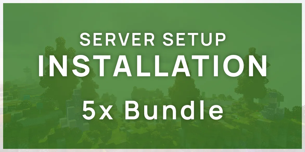 Server Setup Installation (Bundle of 5) - Service Addon Banner