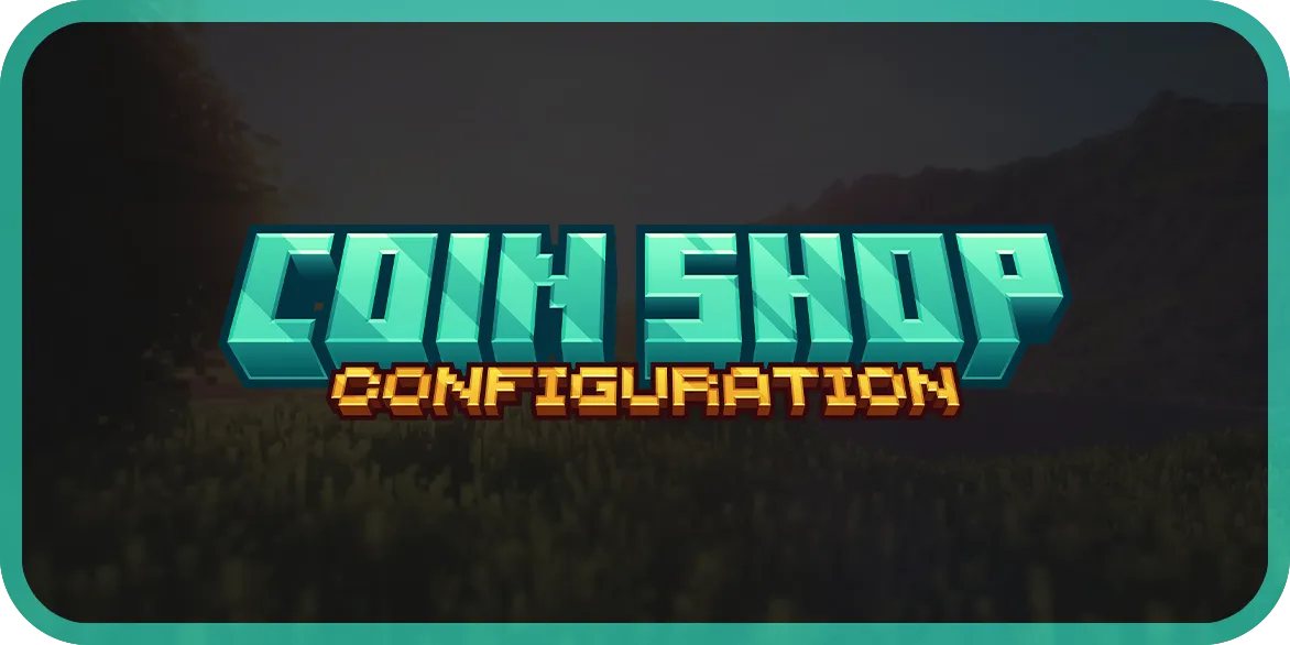 COIN SHOP - Deluxe Menus Config