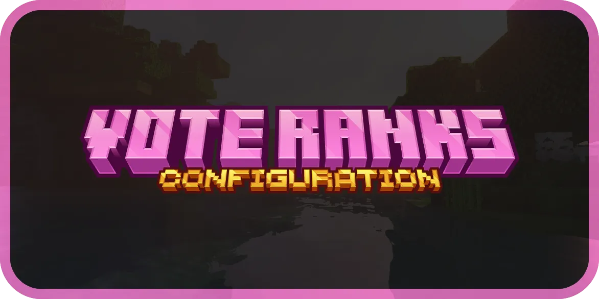 VOTE RANKS - Deluxe Menus Config